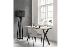 Schreibtisch Metropole Teak Metall B150 cm