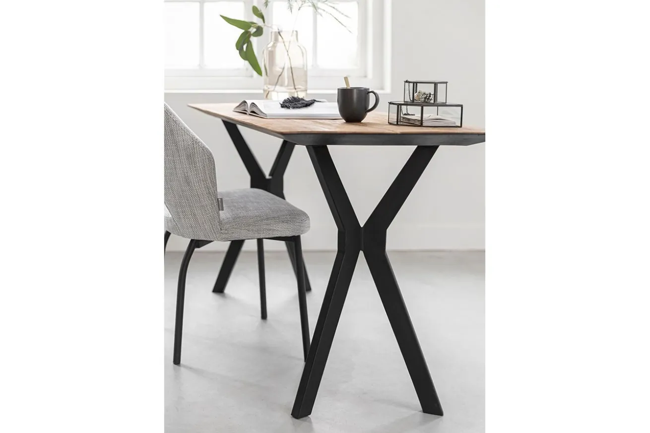 Schreibtisch Metropole Teak Metall B150 cm