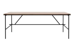 Schreibtisch Oscar Teak Metall B 160 cm