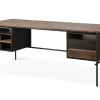 Schreibtisch Oscar Teak Metall B 200 cm