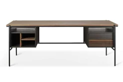 Schreibtisch Oscar Teak Metall B 200 cm