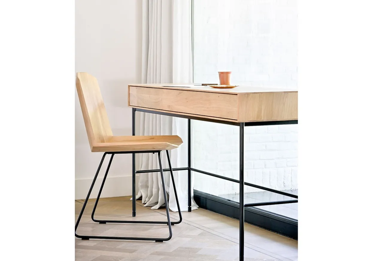 Schreibtisch Whitebird Eiche natur B 127 cm