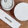 Servierplatte Share Marmor weiss