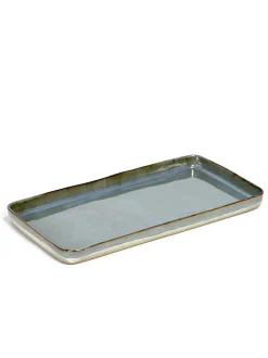 Servierplatte Terres de Reves hellblau B 37cm
