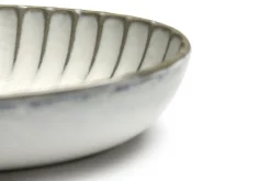 Servierschale Inku oval weiss klein