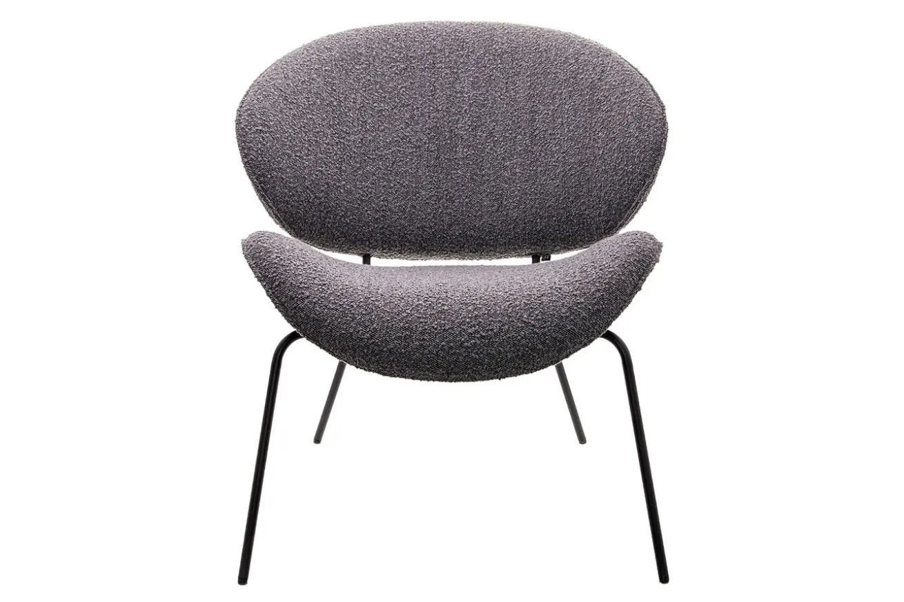 Sessel Alvaro Lounge Bouclé grau