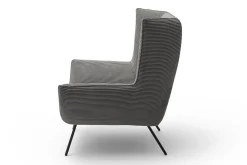 Sessel Evelin Cord dunkelgrau