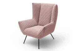 Sessel Evelin Cord rosa