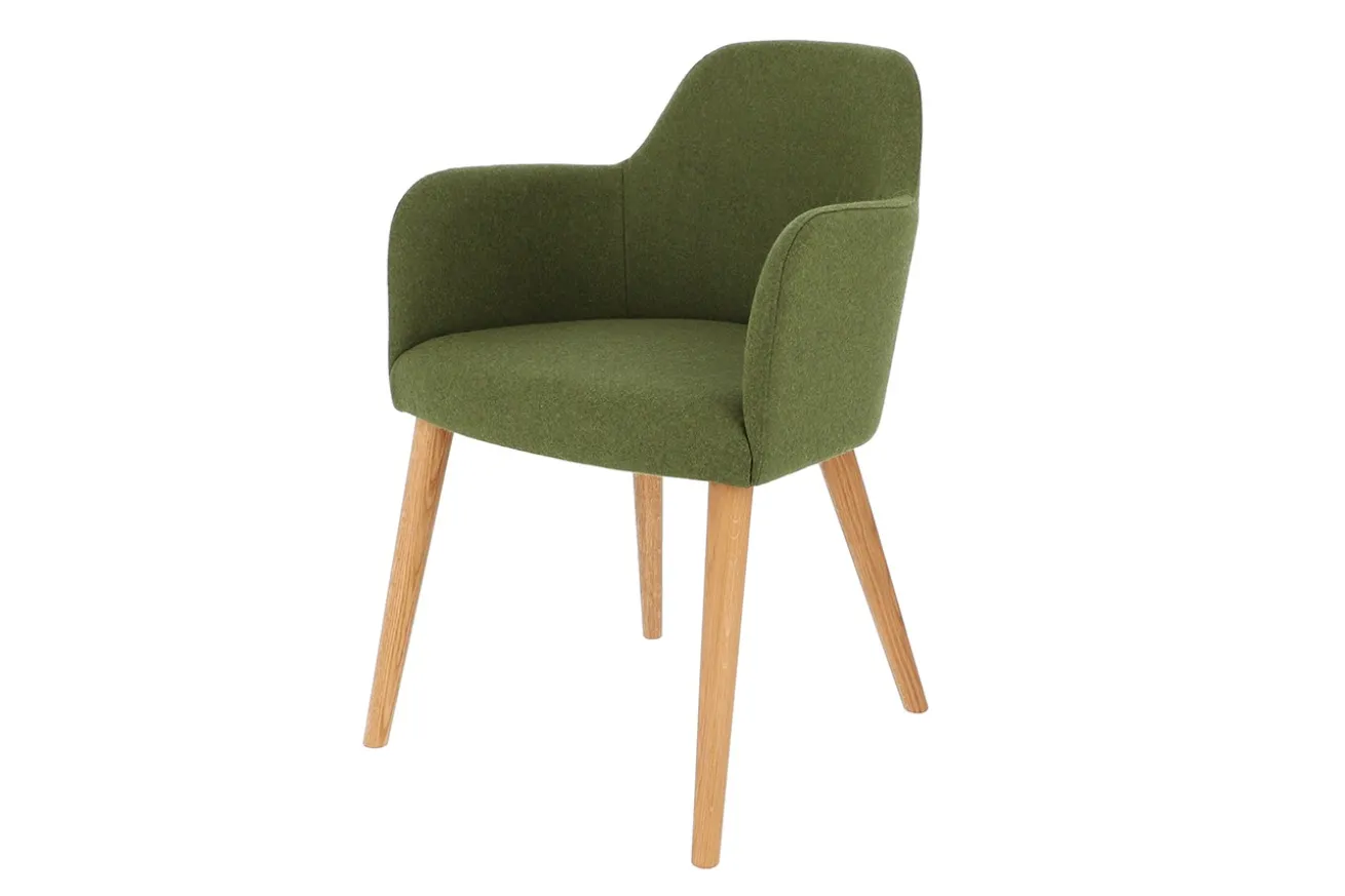 Sessel Flaminia Stoff grün