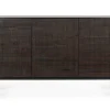 Sideboard Grooves Teak massiv B 152 cm