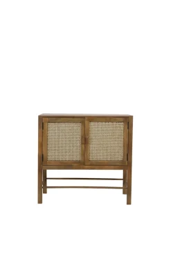 Sideboard Nele Holz Rattan 88x40 cm