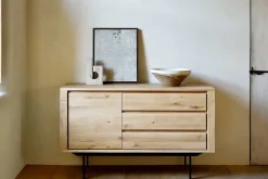 Sideboard Oak Shadow Eiche massiv B 134 cm