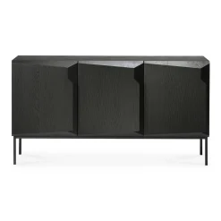 Sideboard Stairs Eiche schwarz B 150 cm