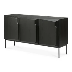 Sideboard Stairs Eiche schwarz B 150 cm