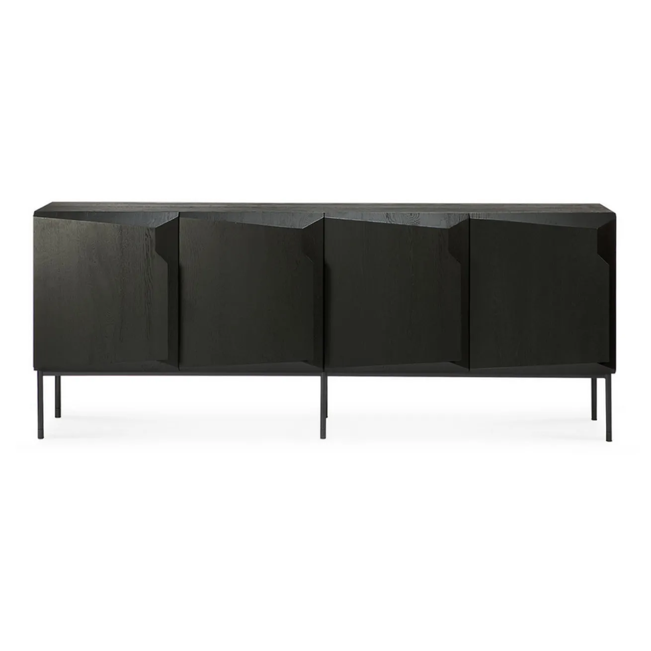 Sideboard Stairs Eiche schwarz B 200 cm