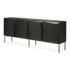Sideboard Stairs Eiche schwarz B 200 cm