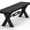 Sitzbank Kansas Eiche schwarz 180cm