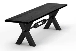 Sitzbank Kansas Eiche schwarz 180cm