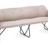 Sitzbank Leder Paula rosa 160*90*64 cm