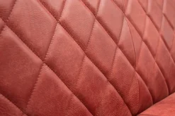 Sitzbank Ora 3-Sitzer Leder rot