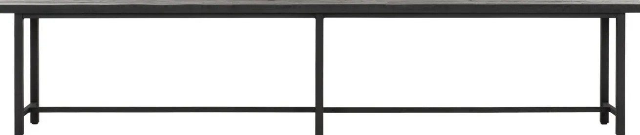 Sitzbank Timeless Black Teak schwarz B 240 cm