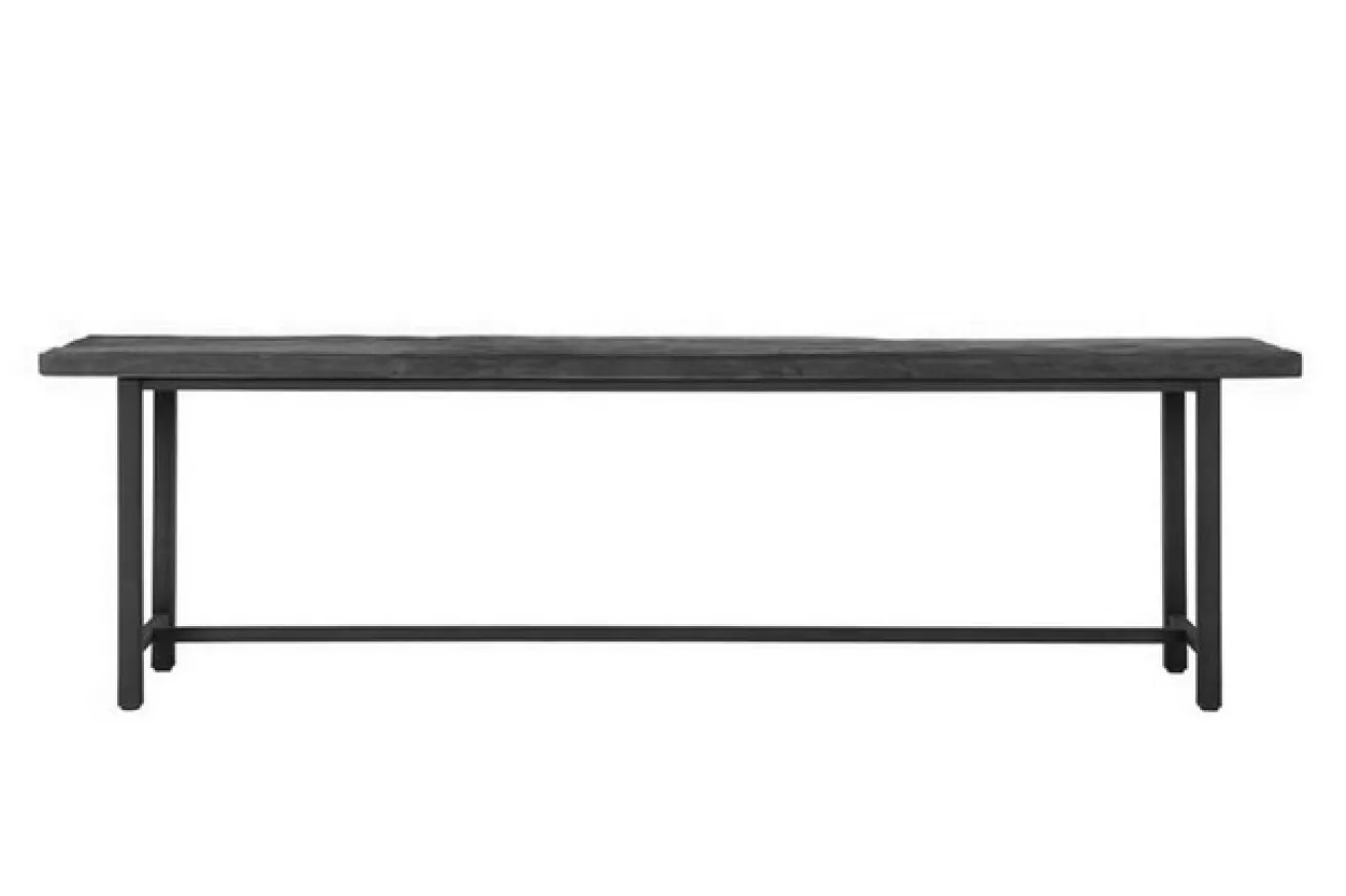 Sitzbank Timeless Black Teak schwarz B 190 cm