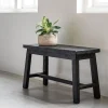 Sitzbank Trinity recycletes Teakholz schwarz