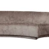 2-Sitzer Pop halbrund Samt taupe