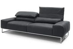 2-Sitzer Samara Leder schwarz