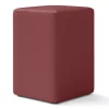 Sitzhocker Leder bordeaux