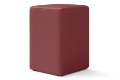 Sitzhocker Leder bordeaux