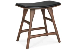 Sitzhocker Osso Teak gepolstert