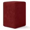 Sitzhocker Samt bordeaux