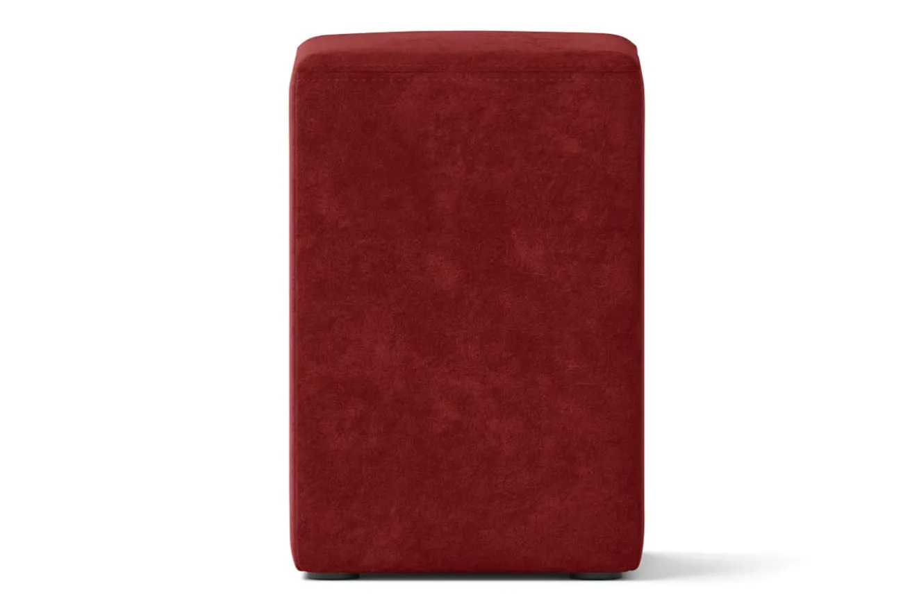 Sitzhocker Samt bordeaux