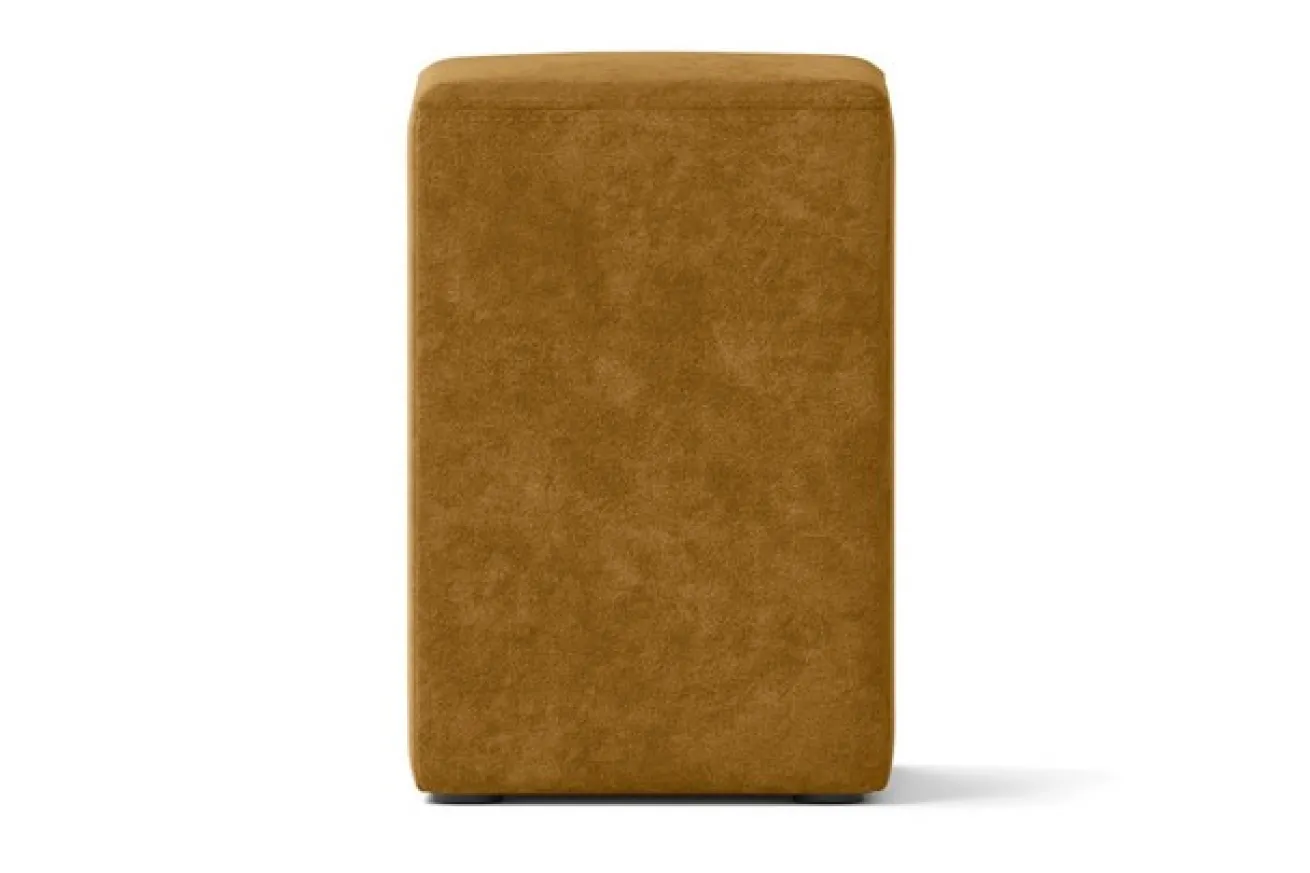 Sitzhocker Samt gold
