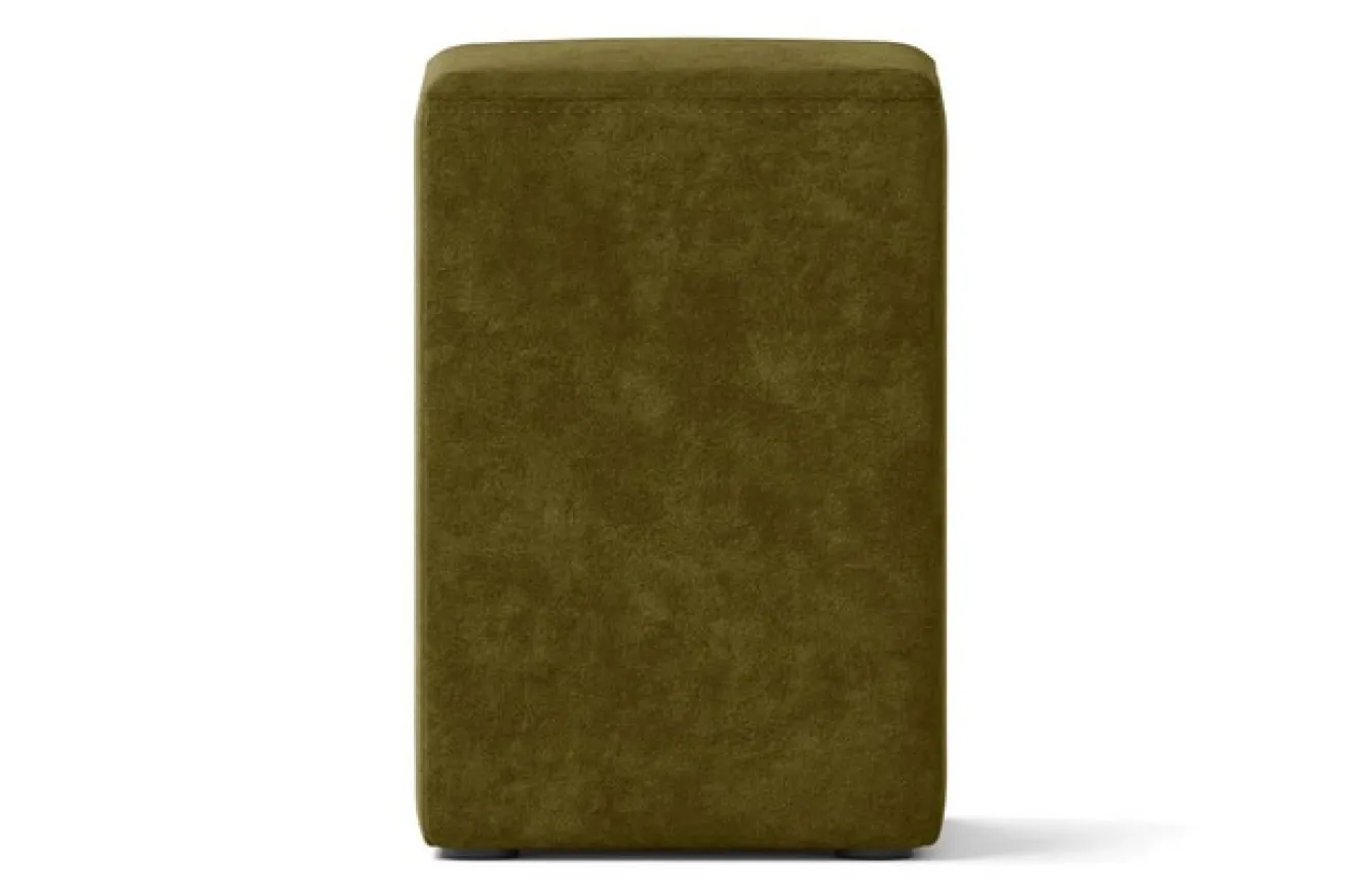 Sitzhocker Samt olive