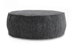 Sitzkissen Silky Outdoor rund grau