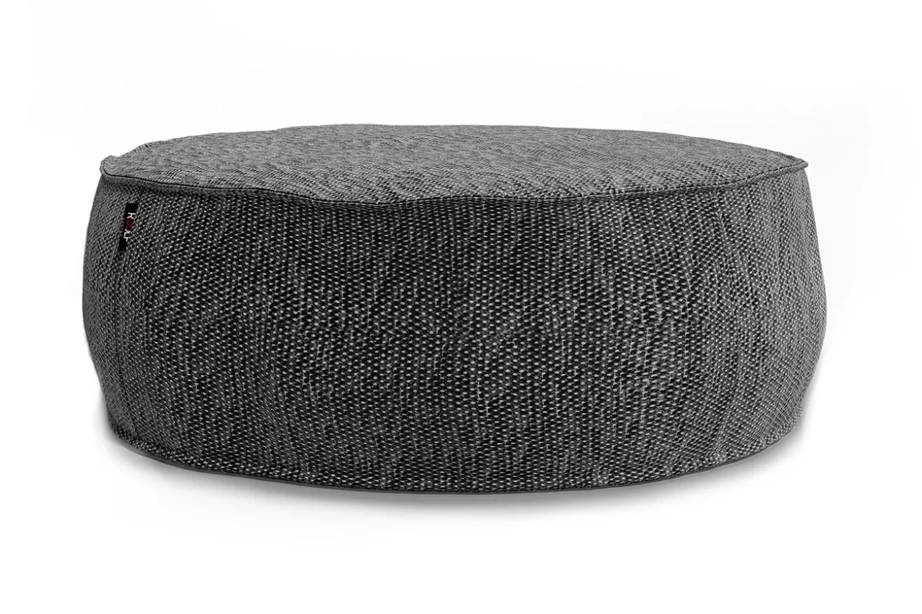 Sitzkissen Silky Outdoor rund grau