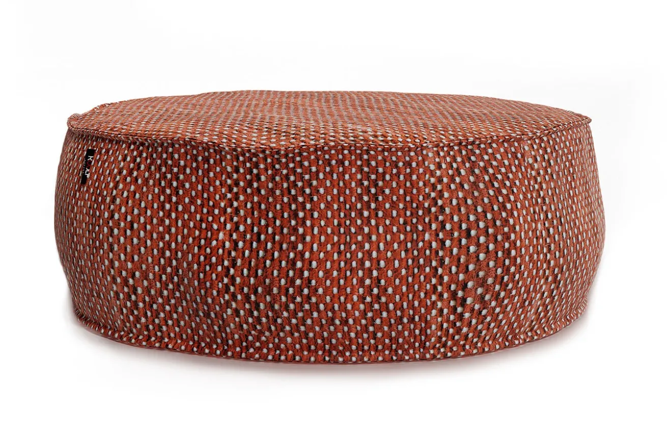 Sitzkissen Silky Outdoor rund terrakotta