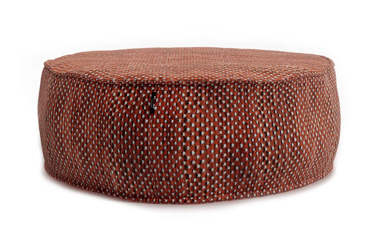 Sitzkissen Silky Outdoor rund terrakotta