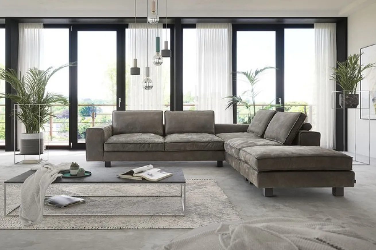 Sofakombination Long Beach Leder