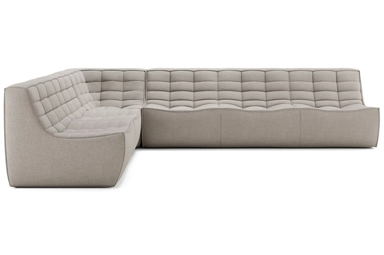 Sofakombination N701 Eco Stoff beige