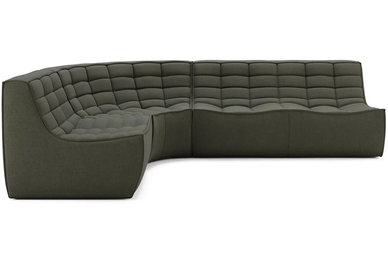 Sofakombination N701 Eco Stoff moss