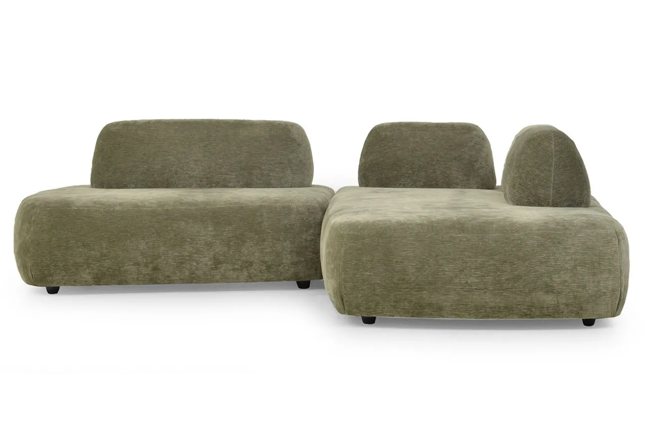 Sofakombination Palma Stoff olive