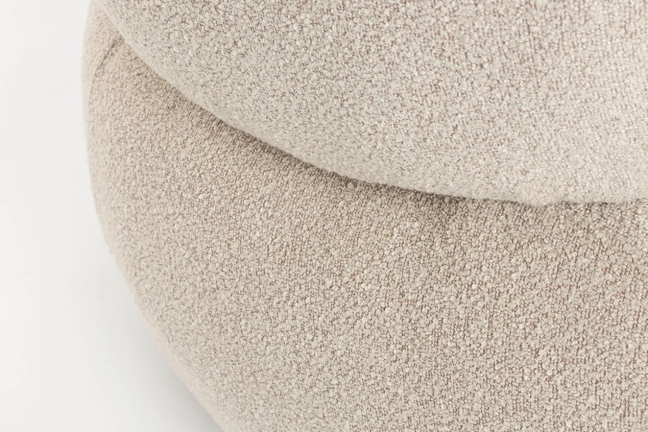 Sofa Noxx 2 Sitzer Boucle Stoff beige