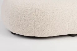 Sofa Noxx 2 Sitzer Boucle Stoff weiss