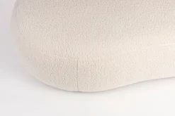 Sofa Noxx 2 Sitzer Boucle Stoff weiss