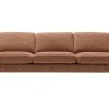 Sofa Oslo Premium 3,5 Sitzer Stoff orange