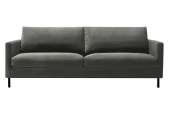 Sofa 3 Sitzer Impala Classic Samt grau