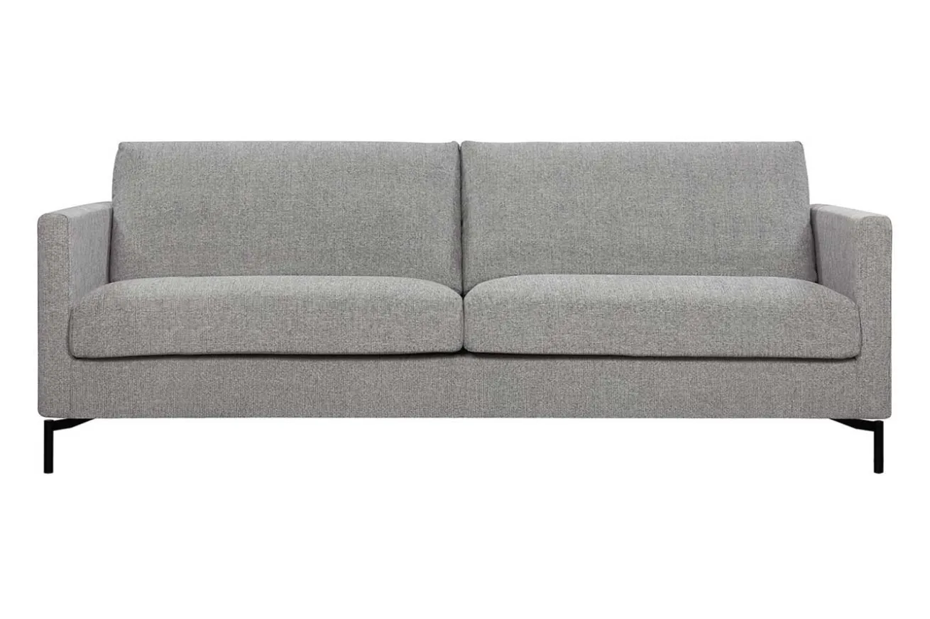 Sofa 3 Sitzer Impala Stoff grau